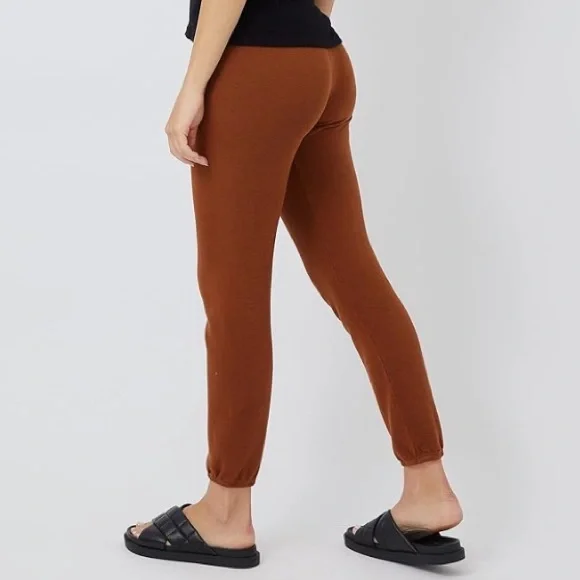 NWT Monrow Supersoft Vintage Brown Casual Jogger Pants